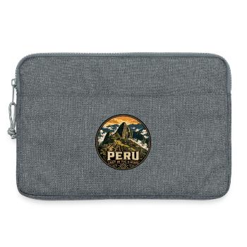 Insigne vintage Peru Lost in the Clouds - Sacoche pour ordinateur portable 13 pouces - gris chiné - Devant