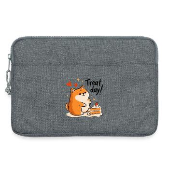 Leckerei-Tag! - Laptoptasche 13" - Grau meliert - Vorne