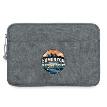 Insigne rétro du pont Walterdale d’Edmonton - Sacoche pour ordinateur portable 13 pouces - gris chiné - Devant