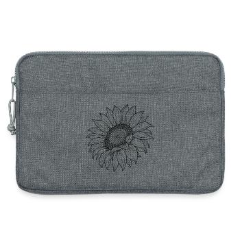 Bohême du tournesol - Sacoche pour ordinateur portable 13 pouces - gris chiné - Devant