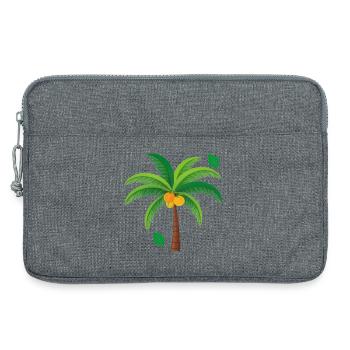 Tropical Palm Tree Colorful - Laptop bag 13" - heather grey - Front