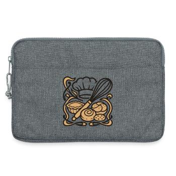 Whisk Baeckerhut Logo - Sacoche pour ordinateur portable 13 pouces - gris chiné - Devant