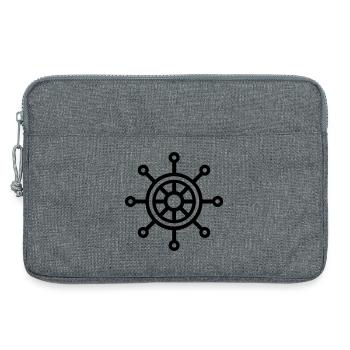 gouvernail - Sacoche pour ordinateur portable 13 pouces - gris chiné - Devant