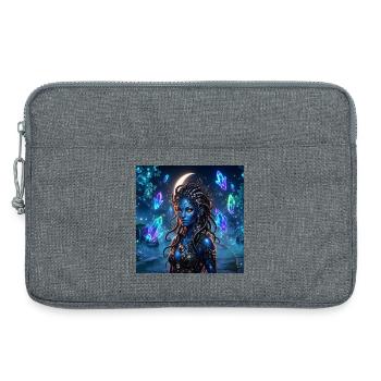 Sirène de Cristal Bleu - Sacoche pour ordinateur portable 13 pouces - gris chiné - Devant