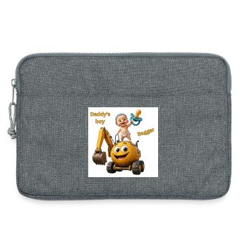 Daddy-s_boy_20260824_104620_0000 - Laptoptasche 13" - Grau meliert - Vorne