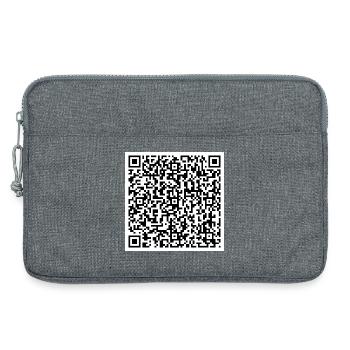 QR Wild Lives Matter - Laptoptasche 13" - Grau meliert - Vorne