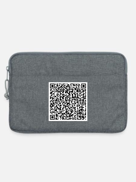 QR Wild Lives Matter - Laptoptasche 13" - Grau meliert