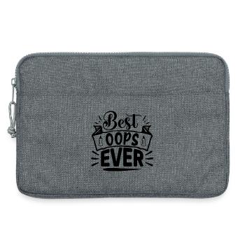 Best Oops Ever- lustiges Mutter Design. - Laptoptasche 13" - Grau meliert - Vorne