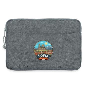 Sofia Bulgarien Alexander-Newski-Vitoscha-Abzeichen - Laptoptasche 13" - Grau meliert - Vorne