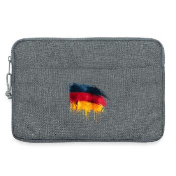 German flag - Laptoptasche 13" - Grau meliert - Vorne