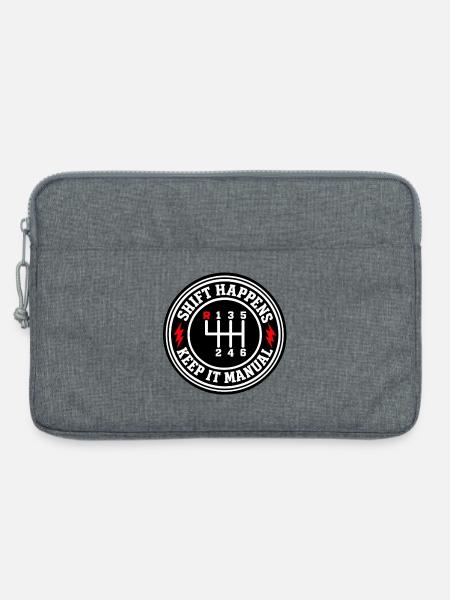 Shift Happens Manuell - Laptoptasche 13" - Grau meliert