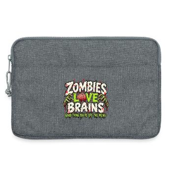 Das Zombie-Menü. - Laptoptasche 13" - Grau meliert - Vorne