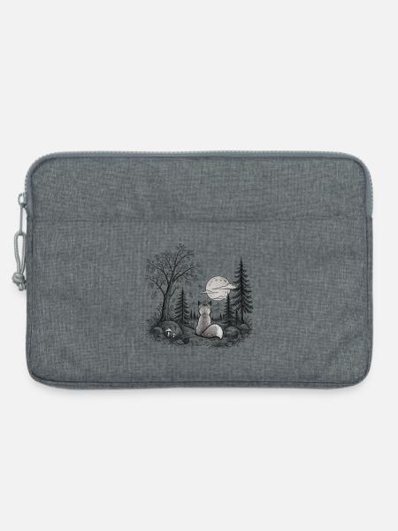 Cute Forrest - Niedlicher Wald - Laptoptasche 13" - Grau meliert