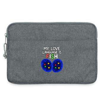 Meine Liebessprache ist FISH – Zytogenetik - Laptoptasche 13" - Grau meliert - Vorne