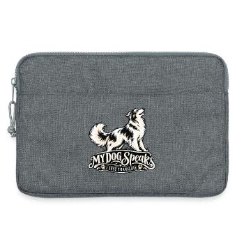 Hundeübersetzer - Laptoptasche 13" - Grau meliert - Vorne