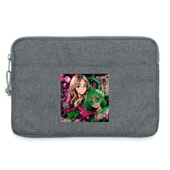 Traum Stark Neon-Duo - Laptoptasche 13" - Grau meliert - Vorne