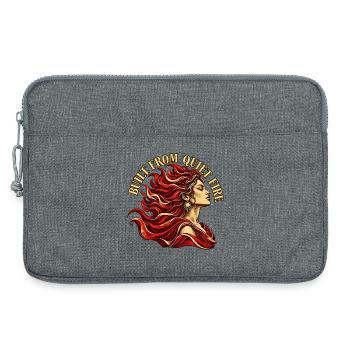 Stilles Feuer - Laptoptasche 13" - Grau meliert - Vorne