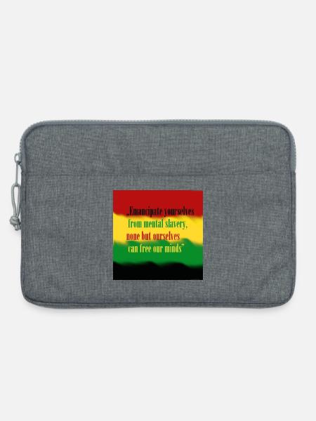Liebe und Frieden - Laptoptasche 13" - Grau meliert