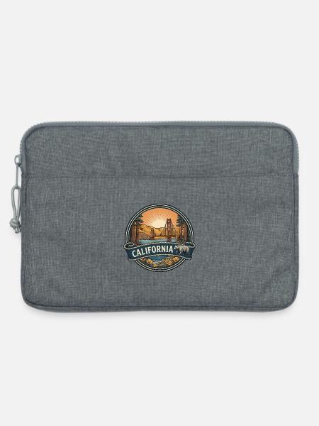 California Golden Gate Vintage-Reisegeschenk - Laptoptasche 13" - Grau meliert