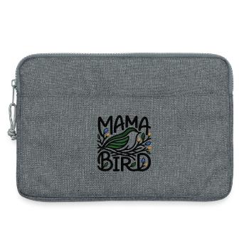 Mama Bird – Minimalistischer skandinavischer Stil - Laptoptasche 13" - Grau meliert - Vorne