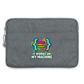 It Works On My Machine - Laptoptasche 13" - Grau meliert - Vorne