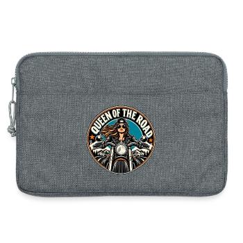 Queen of the Road Motorrad Diva - Laptoptasche 13" - Grau meliert - Vorne