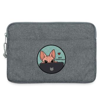 Beste Supervisor Katze - Sphynx Cat  - Laptoptasche 13" - Grau meliert - Vorne