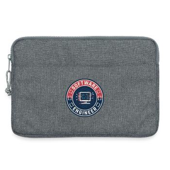 Vintage Software Engineer Code Terminal Patch Top - Laptoptasche 13" - Grau meliert - Vorne