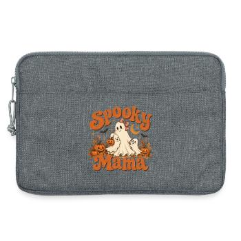 Spooky Mama Halloween-Familie - Laptoptasche 13" - Grau meliert - Vorne