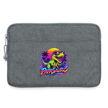  Papasaurus Dinosaurier Sonnenbrille Retro 80er - Laptoptasche 13" - Grau meliert - Vorne