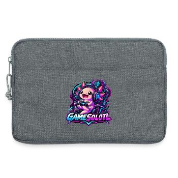  Gamesolotl Axolotl Spieler Cyberpunk - Laptoptasche 13" - Grau meliert - Vorne