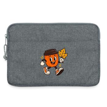 Becher-Kürbis - Laptoptasche 13" - Grau meliert - Vorne