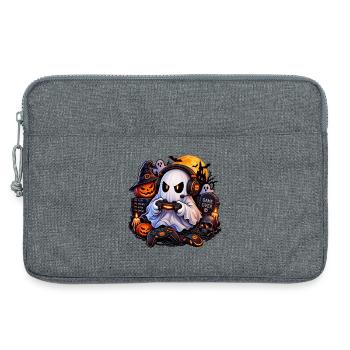 Halloween Gamer Geist: Hol dir den Style jetzt! - Laptoptasche 13" - Grau meliert - Vorne