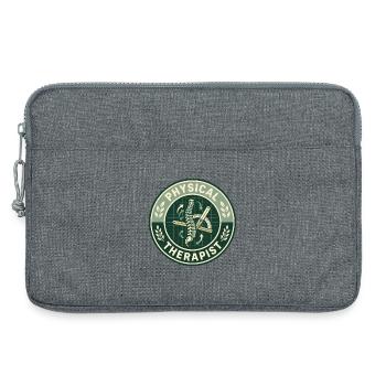 Vintage Physiotherapeut Wirbelsäulen-Goniometer-Abzeichen - Laptoptasche 13" - Grau meliert - Vorne