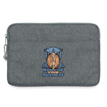 Shoebill – Geht dich nichts an - Laptoptasche 13" - Grau meliert - Vorne