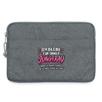 Ich bleibe für immer Jungfrau Vorbild - Laptoptasche 13" - Grau meliert - Vorne