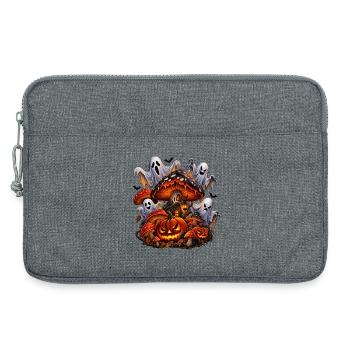 Spüre das Geheimnis der Halloween-Nacht! - Laptoptasche 13" - Grau meliert - Vorne