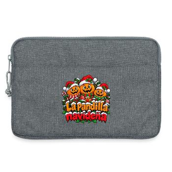 Die Weihnachtskürbis-Gang - Laptoptasche 13" - Grau meliert - Vorne