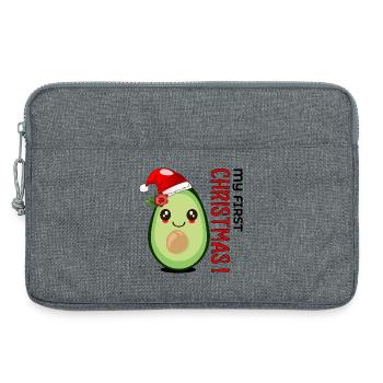 Mein erstes Weihnachten, Avocado Baby - Laptoptasche 13" - Grau meliert - Vorne
