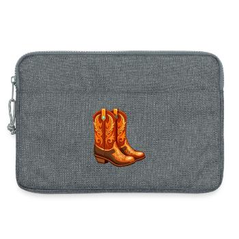Cowgirl-Stiefel - Laptoptasche 13" - Grau meliert - Vorne