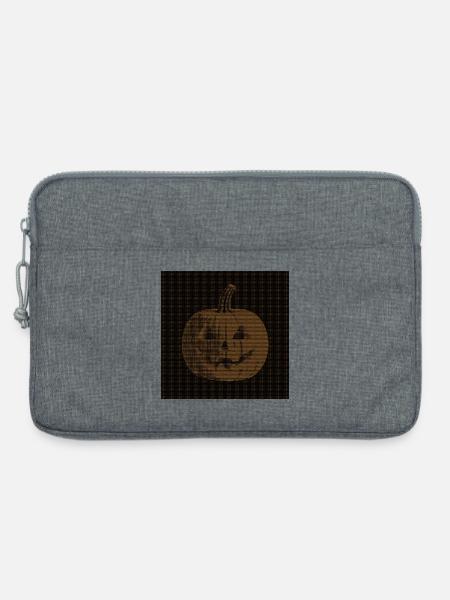 ascii-kunst-Kürbis - Laptoptasche 13" - Grau meliert