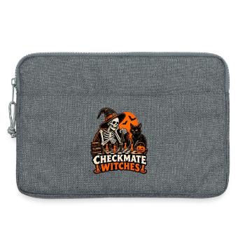 Schachmatt Hexen - Laptoptasche 13" - Grau meliert - Vorne