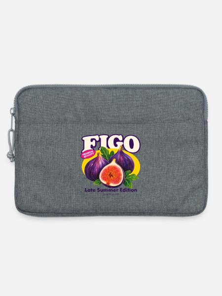 Figo – Fresh Purple Figs Spätsommerausgabe - Laptoptasche 13" - Grau meliert