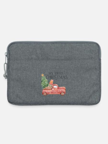 Mein erstes Weihnachten  - Laptoptasche 13" - Grau meliert