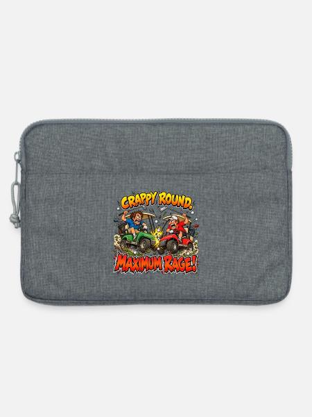 Schlechte Runde – Maximale Wut - Laptoptasche 13" - Grau meliert