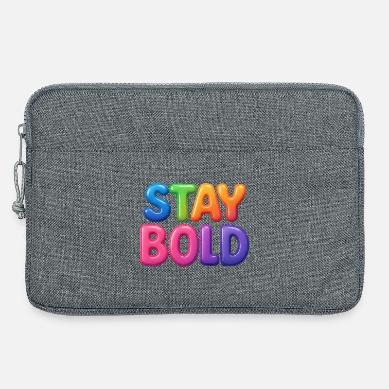 Stay Bold - Laptoptasche 13" - Grau meliert