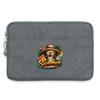 Summer is Comming - Laptoptasche 13" - Grau meliert - Vorne