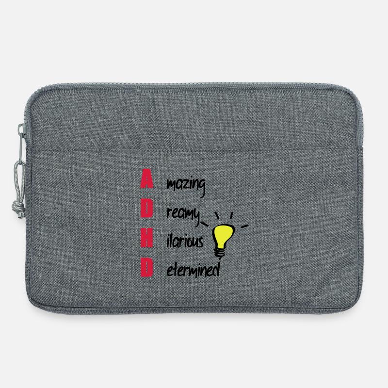 ADHD - Laptop bag 13" - heather grey