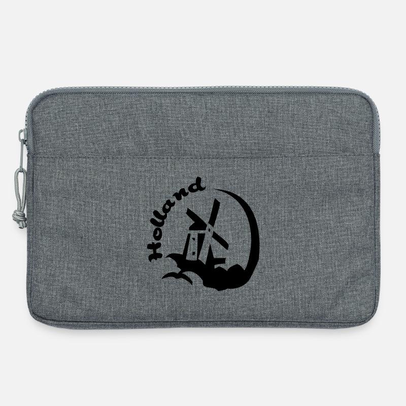 Holland-Windmühle - Laptoptasche 13" - Grau meliert