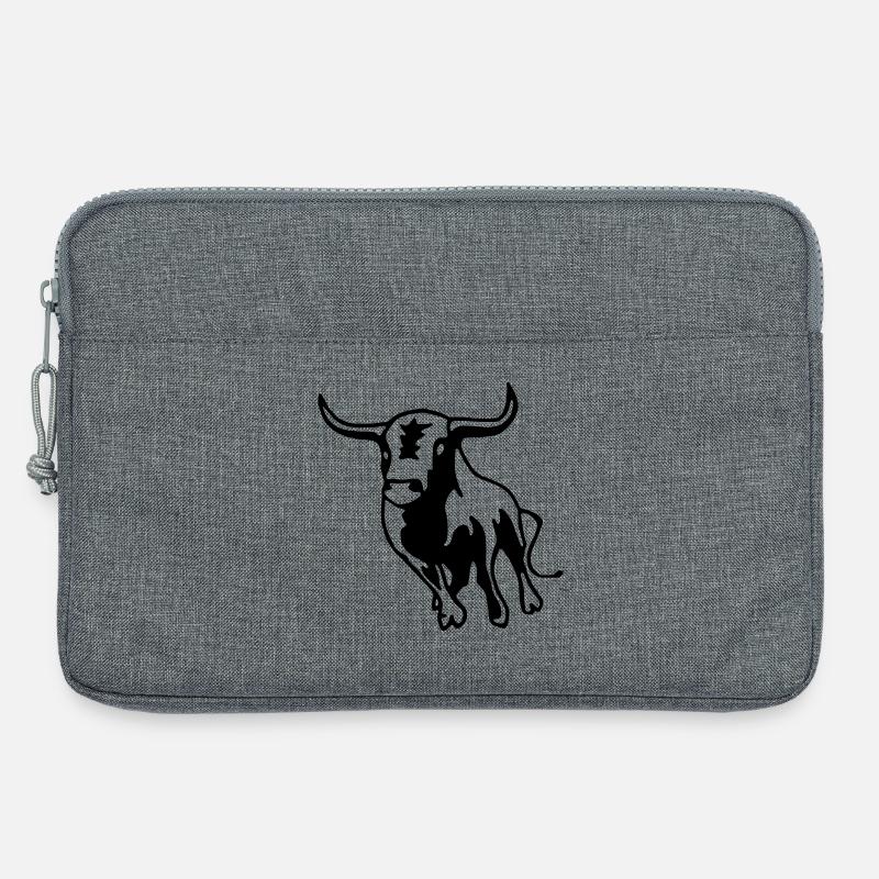 Stier,Torero,Bulle,Matador, - Laptoptasche 13" - Grau meliert